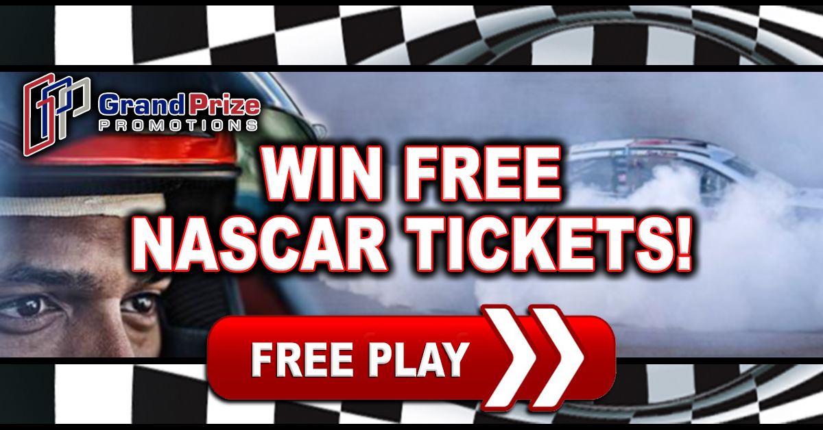 Last Chance At FREE Nascar Tickets!